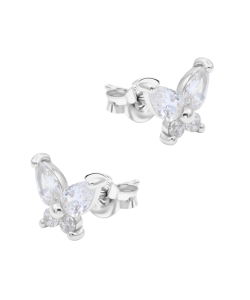 Blossom Butterfly Silver Stud Earring STS-7110